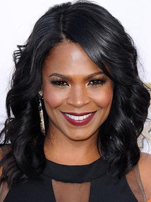 Chic Scharmante Wellig Spitzefront Kunsthaar Perücke