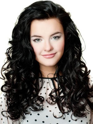 Synthetisch Glänzende Erschneinung Spitzefront Lange Perücke