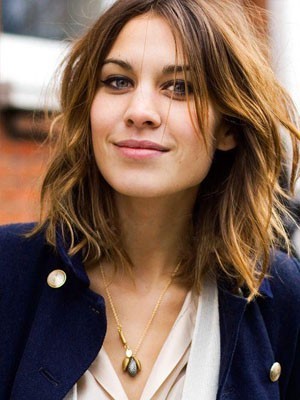 Reizende Echthaar Spitzefront Mittlere Perücke