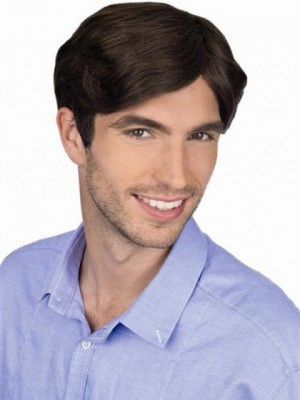 Zauberhaft Gerade Lebhafte Kappenlos Kunsthaar Perücke