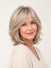 10 Zoll Silber-Aschblonde Echthaarperücke mit Lace Front und dunklem Ansatz