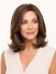 12 Zoll Dunkelbraune Layered Lob Echthaarperücke für Damen – Maschinell Gefertigt