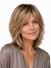 12 Zoll Gestufte Blonde Echthaarperücke für Damen mit Lace Front und Feathered Layers