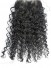 Frei-geteilte Lockig Natürliche Schwarze Echthaar Spitzeschliessen