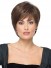 Hübsch Wirre Kappenlos Gerade Kunsthaar Perücke