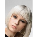 Popüläre Gerade Kappenlos Remy Braziliänische Echthaar Perücke