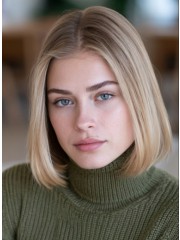 Beige-Blonde Bob Echthaarperücke für Damen mit dunklerem Aschbraunem Ansatz – Maschinell Gefertig