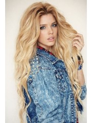 Bewundernswerte Wellig Spitzefront Herrliche Echthaar Perücke