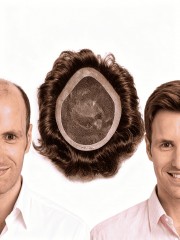 Staunenswert Klassische Vollspitze Echthaar Toupet