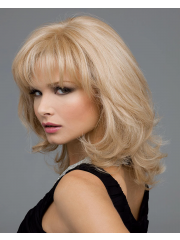 Maschinell gefertigte Echthaarperücke – Natürlicher Look aus 100 % Menschenhaar | Hochwertige Perücke für Damen