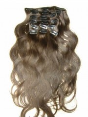 10 Stücke Von 18" Wellig Clip In Ganz Kopf Set