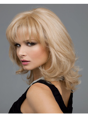 Maschinell gefertigte Echthaarperücke – Natürlicher Look aus 100 % Menschenhaar | Hochwertige Perücke für Damen