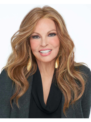 Maschinengefertigte Echthaar-Perücke in Lang & Wellig | Natürlicher Look mit Mittelscheitel