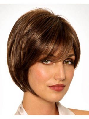 Monofilament Bob Elegant Synthetisch Gerade Perücke