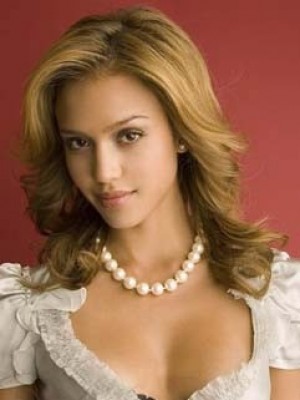 2018 Neuer Stil Jessica Alba Frisur Perücke