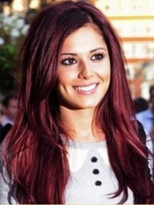 Lange Cheryl Cole Styling Wellige Perücke