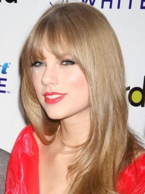 Blonde Taylor Swift Lange Gerade Synthetische Perücke