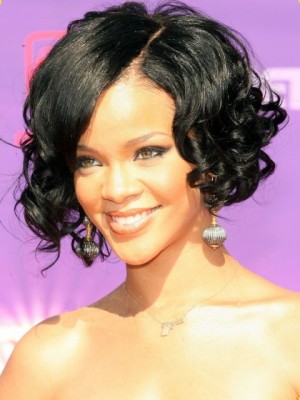 Spitzefront Rihanna Frisur Moderne Synthetische Perücke