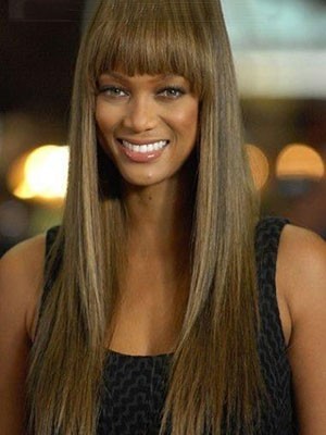 Tyra Banks Gerade Märchenhafte Spitzefront Remy Perücke