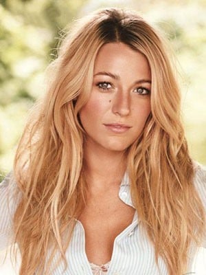 Brillant Blake Lively Frisur Spitzefront Echthaar Perücke