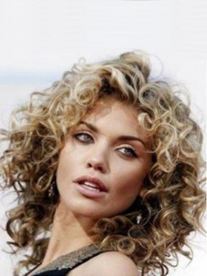 Annalynne Mccord Wellig Vollspitze Mittle Perücke