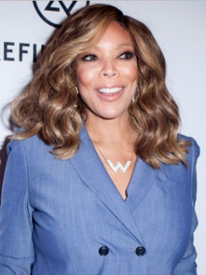 Schön Wellig Wendy Williams Spitzefront Echthaar Perücke