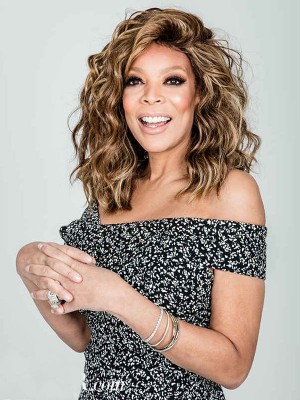 Wendy Williams Erschwingliche Wellig Spitzefront Echthaar Perücke