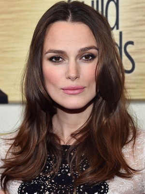 Fein Wellig Spitzefront Keira Knightley Echthaar Perücke