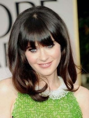 Zooey Deschanel Neuer Stil Frisur Perücke