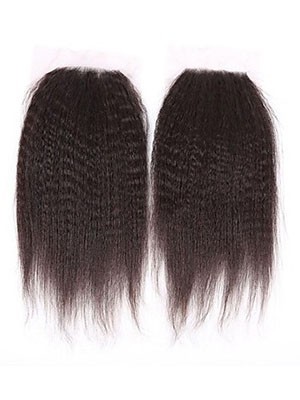 Yaki Gerade 4x4 Inches Full Handgebundene Remy Haar Spitzeschliessen