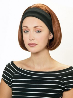 Glamourös Wie Kinn Lange Bob Stil Headband Perücke