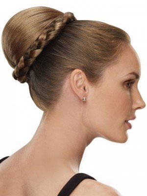 Romantische Zopf Puff Chignon