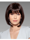 Schwarze Echthaar-Bob-Perücke mit Pony | Maschinengefertigt & Natürlich Glatt